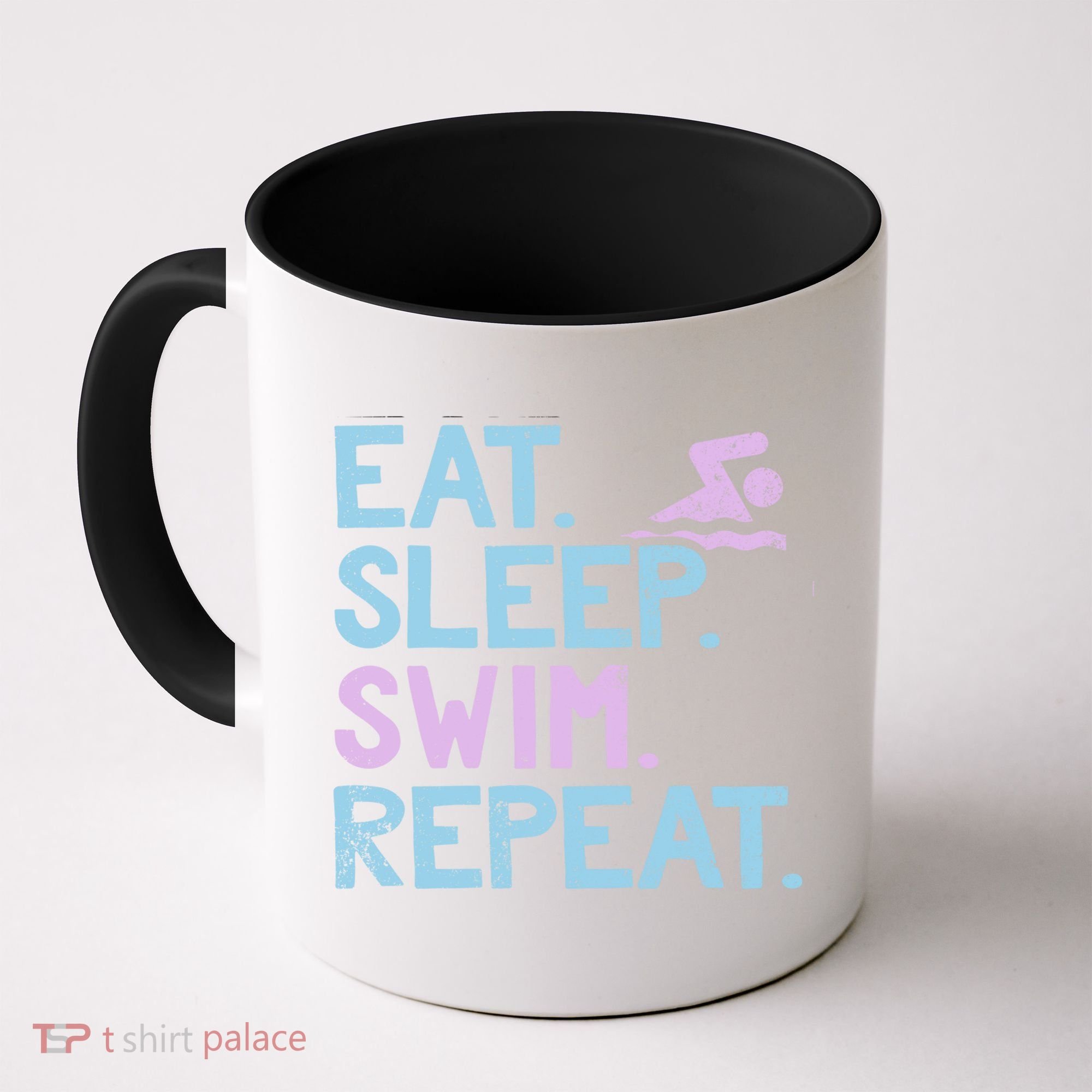 Eat Sleep Swim Repeat Swimmer Gift Coffee Mug