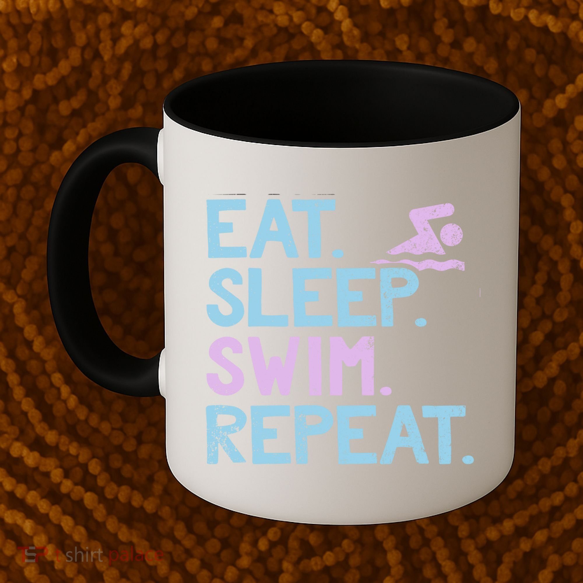 Eat Sleep Swim Repeat Swimmer Gift Coffee Mug