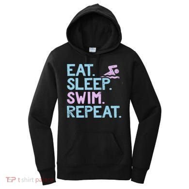 Eat Sleep Swim Repeat Swimmer Gift Women's Hoodie