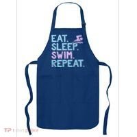 Eat Sleep Swim Repeat Swimmer Gift Apron thumb 0