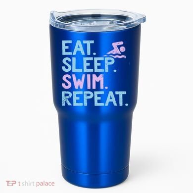 Eat Sleep Swim Repeat Swimmer Gift Tumbler