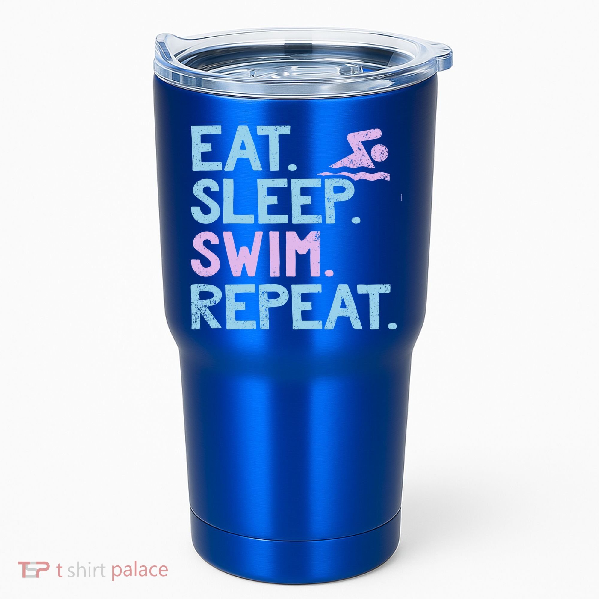 Eat Sleep Swim Repeat Swimmer Gift Tumbler