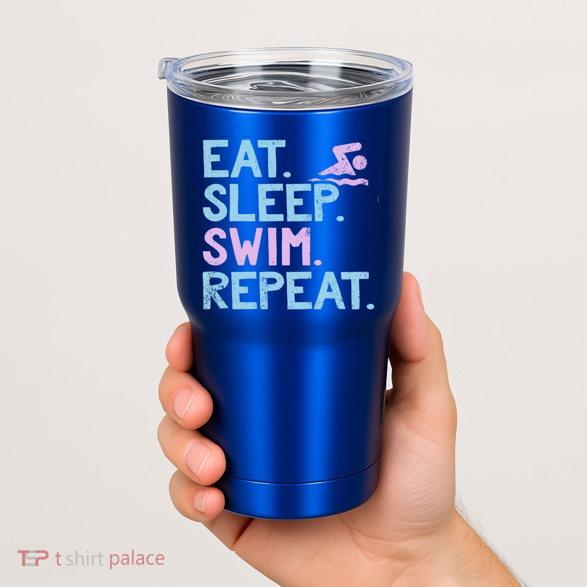 Eat Sleep Swim Repeat Swimmer Gift Tumbler
