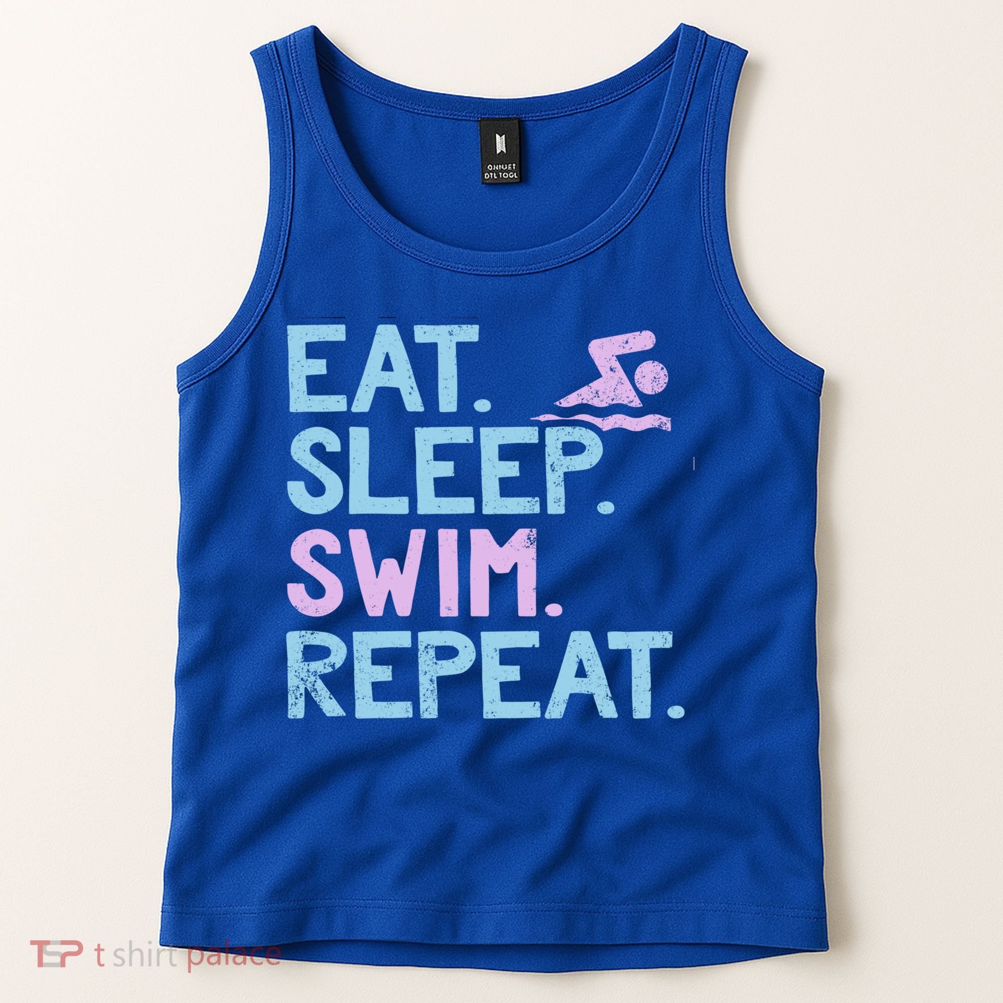 Eat Sleep Swim Repeat Swimmer Gift Tank Top