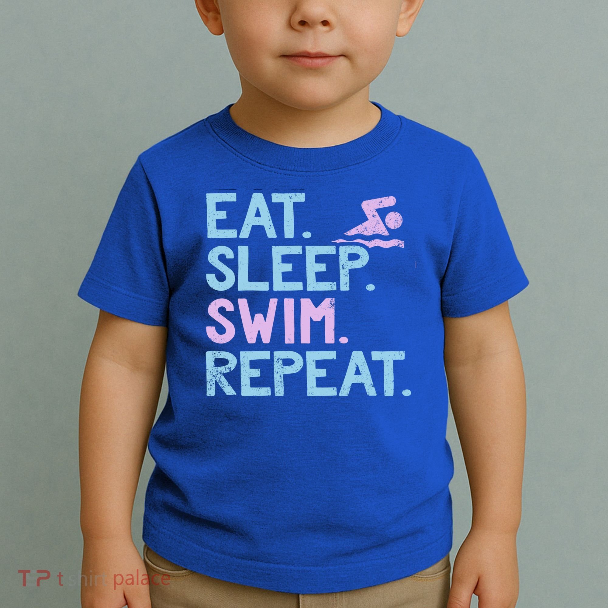 Eat Sleep Swim Repeat Swimmer Gift Toddler T-Shirt