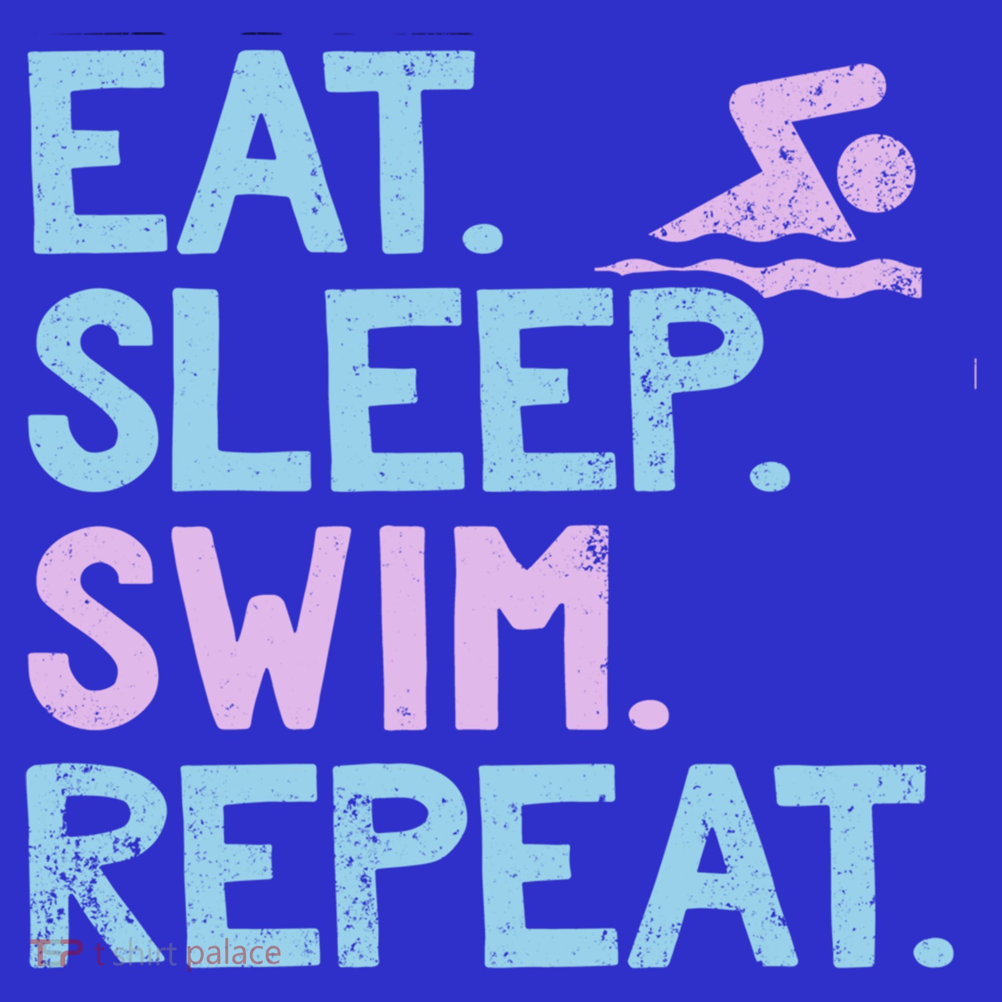 Eat Sleep Swim Repeat Swimmer Gift Women's Long Sleeve Shirt