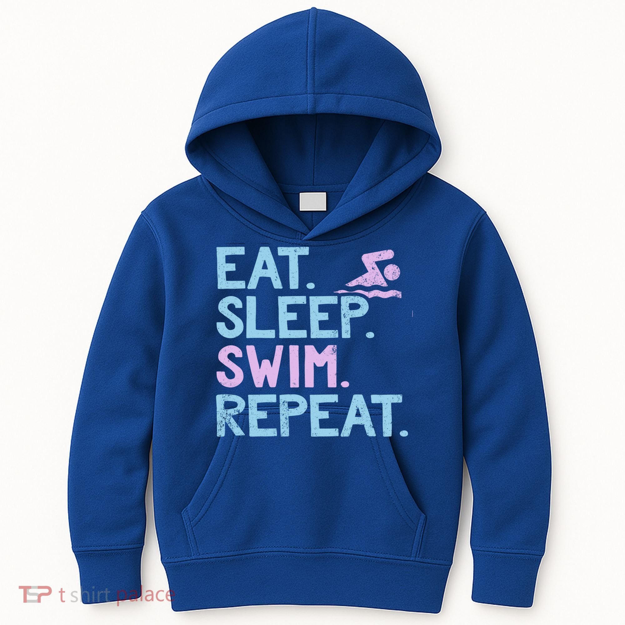 Eat Sleep Swim Repeat Swimmer Gift Kids Hoodie