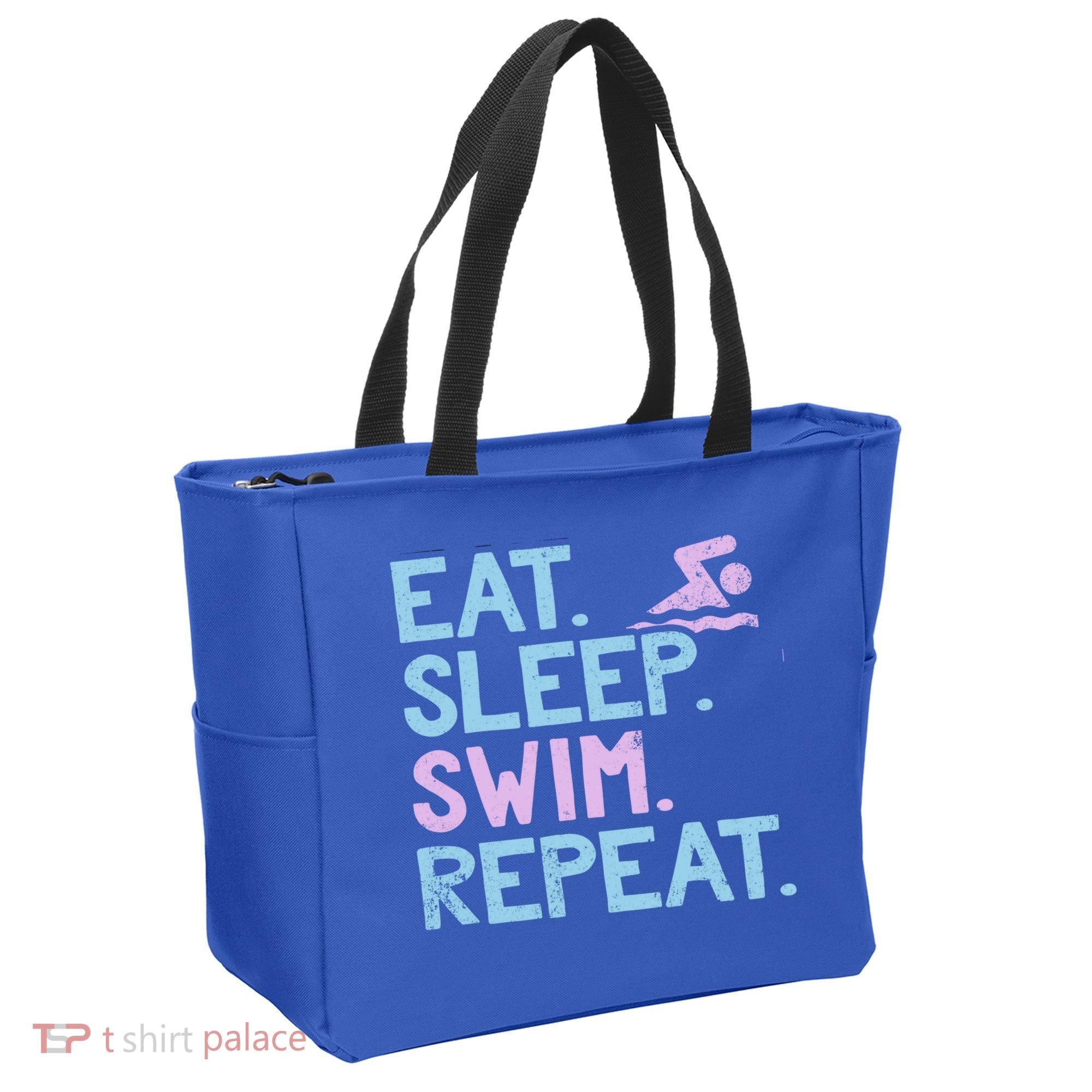 Eat Sleep Swim Repeat Swimmer Gift Tote Bag