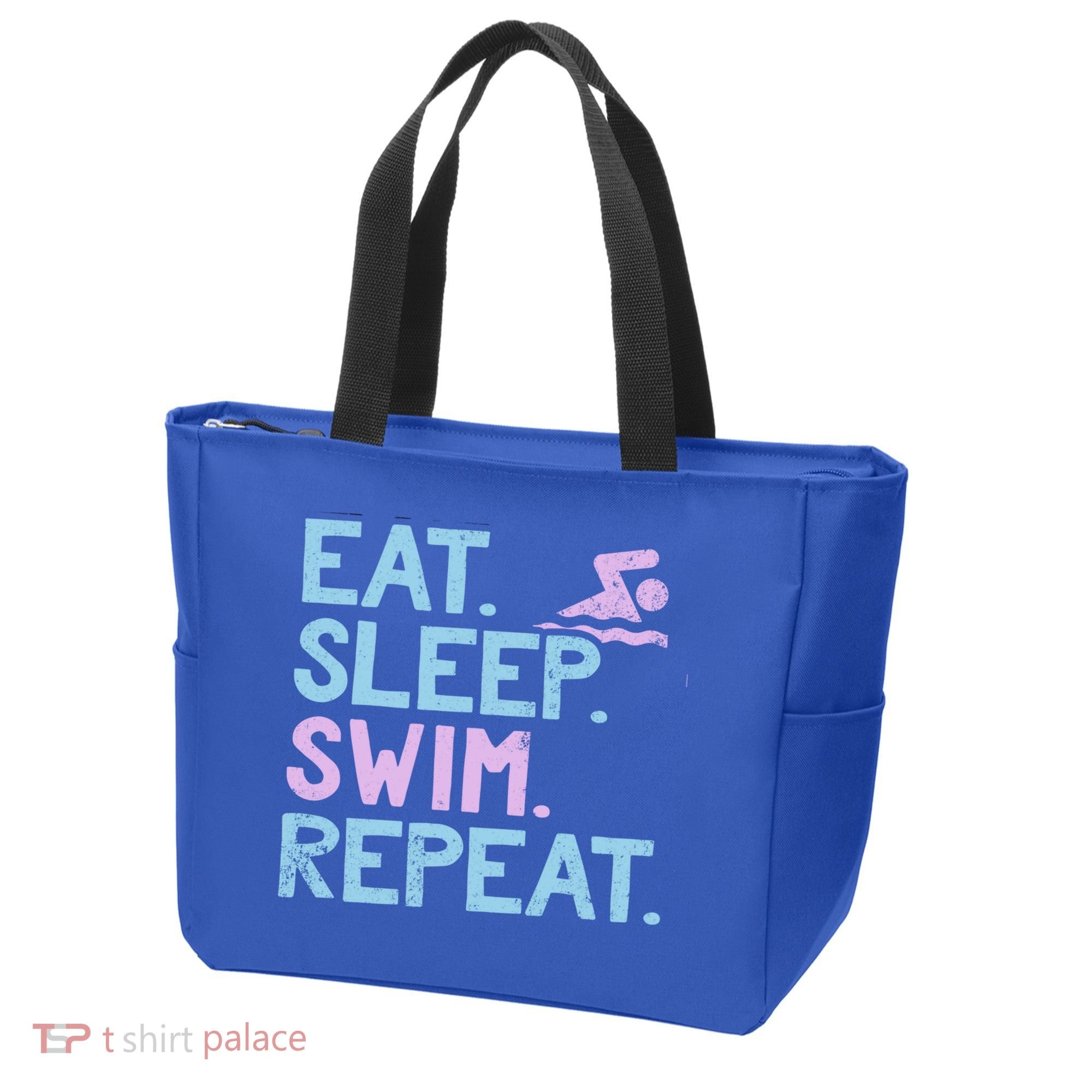 Eat Sleep Swim Repeat Swimmer Gift Tote Bag