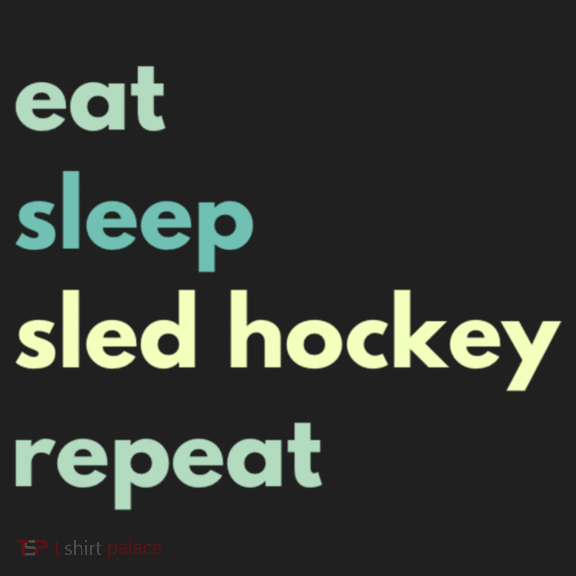 Eat Sleep Sled Hockey Repeat Cool Gift Hat