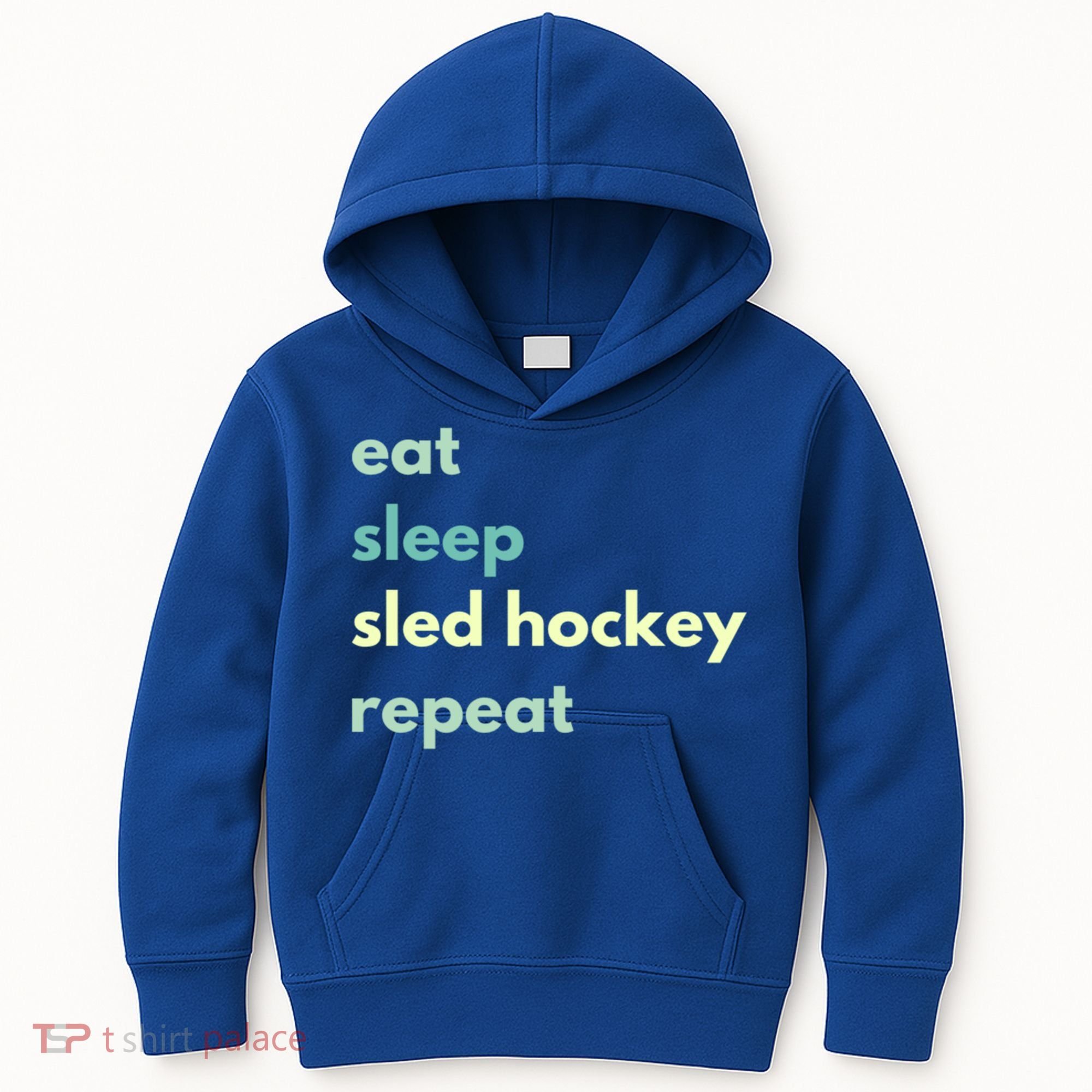 Eat Sleep Sled Hockey Repeat Cool Gift Kids Hoodie