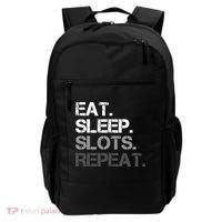 Eat Sleep Slots Repeat - Funny Slot Machine Gambling Backpack thumb 0