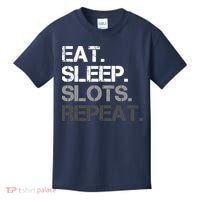 Eat Sleep Slots Repeat - Funny Slot Machine Gambling Kids T-Shirt thumb 0