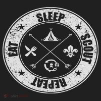 Eat Sleep Scout Repeat Scouting Lover Survival Women's Sweatshirt thumb 2