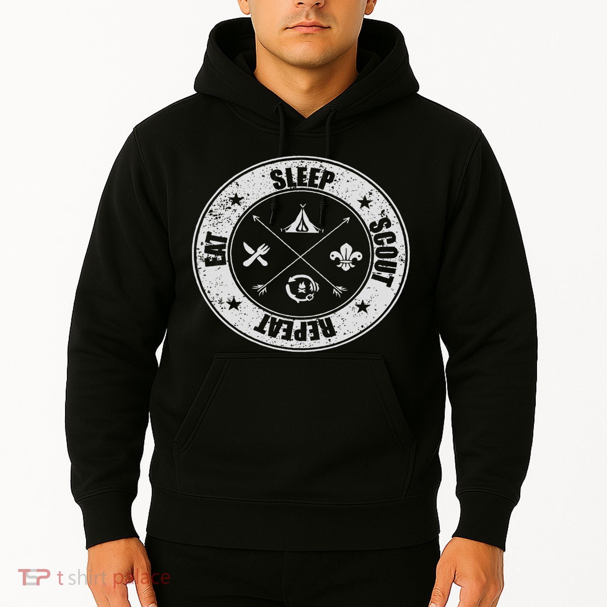 Eat Sleep Scout Repeat Scouting Lover Survival Hoodie