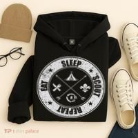 Eat Sleep Scout Repeat Scouting Lover Survival Hoodie thumb 4