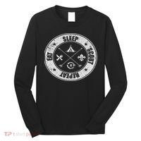 Eat Sleep Scout Repeat Scouting Lover Survival Long Sleeve Shirt thumb 0