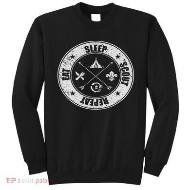Eat Sleep Scout Repeat Scouting Lover Survival Sweatshirt