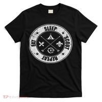 Eat Sleep Scout Repeat Scouting Lover Survival T-Shirt thumb 0
