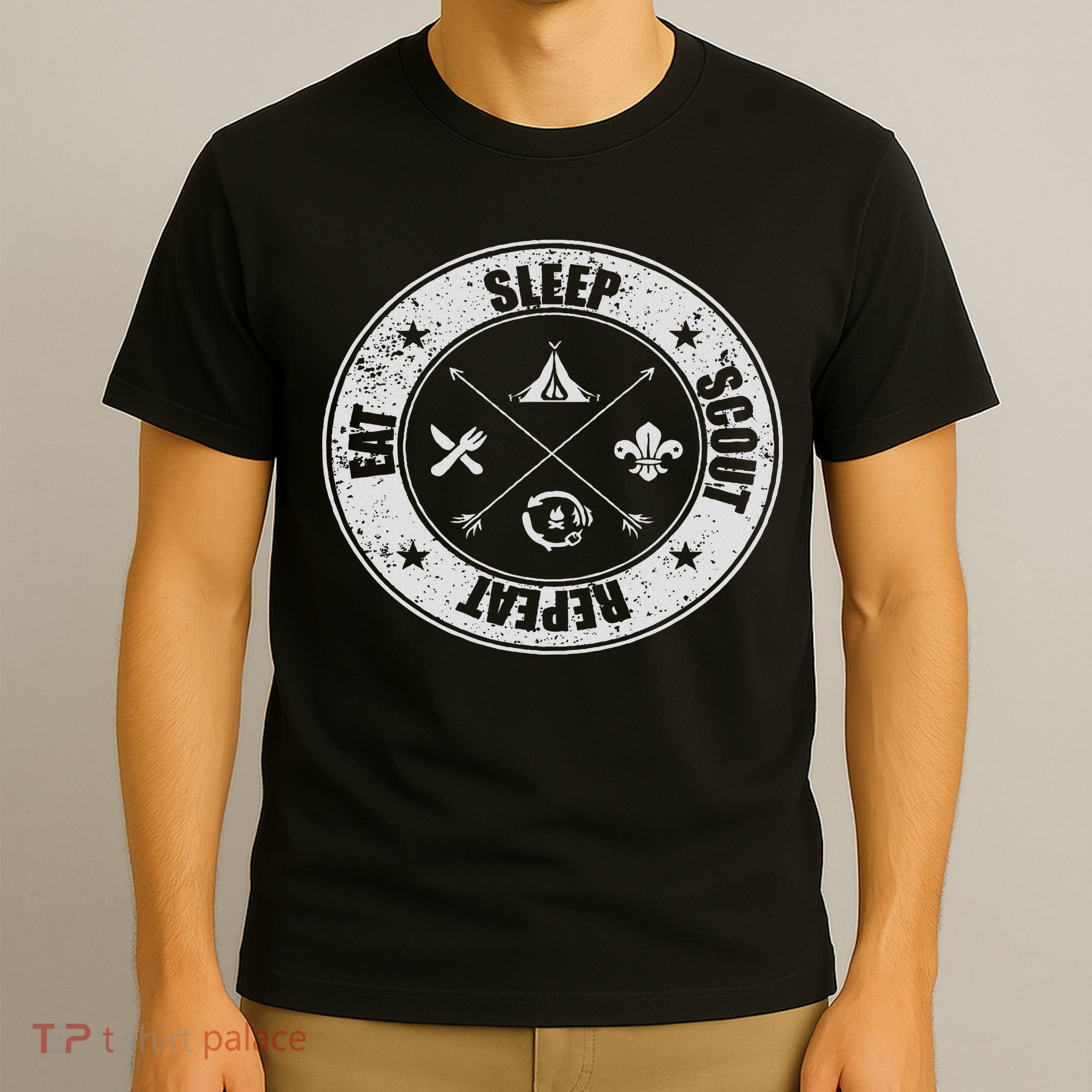 Eat Sleep Scout Repeat Scouting Lover Survival T-Shirt