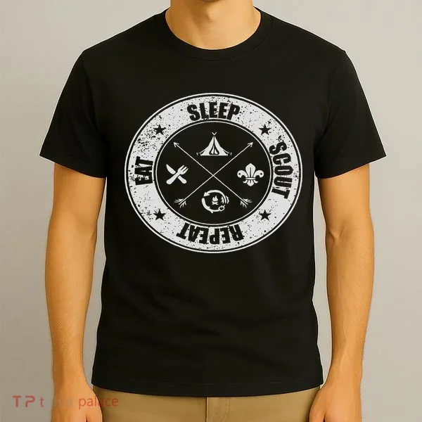Eat Sleep Scout Repeat Scouting Lover Survival T-Shirt