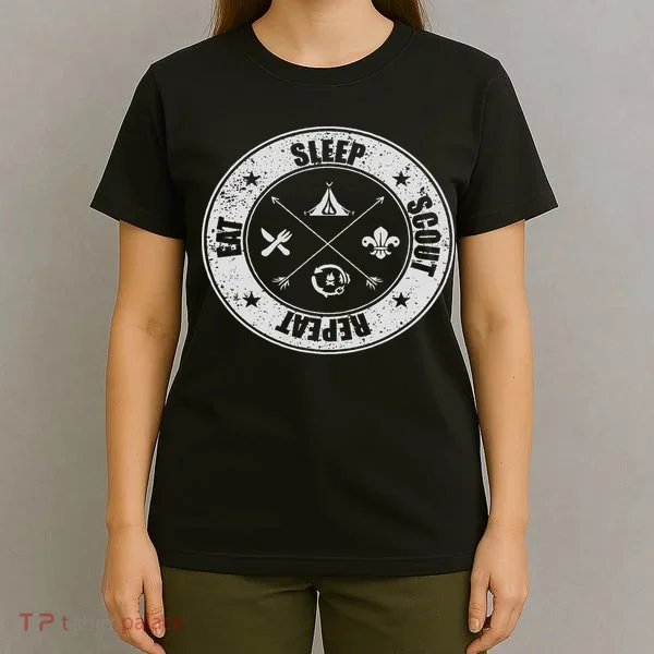 Eat Sleep Scout Repeat Scouting Lover Survival T-Shirt