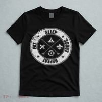 Eat Sleep Scout Repeat Scouting Lover Survival T-Shirt thumb 5