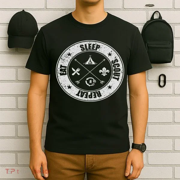 Eat Sleep Scout Repeat Scouting Lover Survival T-Shirt