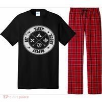 Eat Sleep Scout Repeat Scouting Lover Survival Pajama Set thumb 0