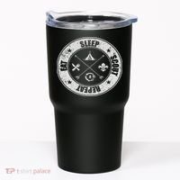 Eat Sleep Scout Repeat Scouting Lover Survival Tumbler thumb 0