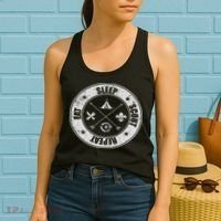 Eat Sleep Scout Repeat Scouting Lover Survival Women's Tank Top thumb 2