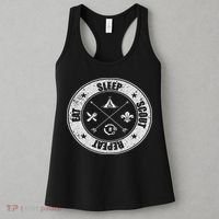 Eat Sleep Scout Repeat Scouting Lover Survival Women's Tank Top thumb 3