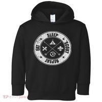 Eat Sleep Scout Repeat Scouting Lover Survival Toddler Hoodie thumb 0