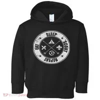 Eat Sleep Scout Repeat Scouting Lover Survival Toddler Hoodie thumb 0