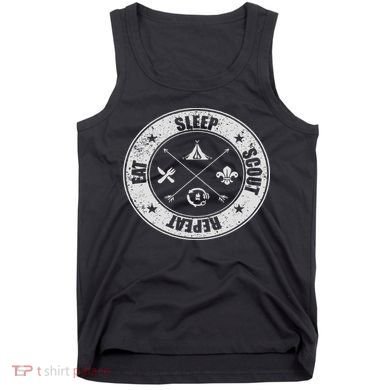 Eat Sleep Scout Repeat Scouting Lover Survival Tank Top