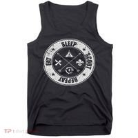 Eat Sleep Scout Repeat Scouting Lover Survival Tank Top thumb 0