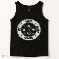Eat Sleep Scout Repeat Scouting Lover Survival Tank Top thumb 2