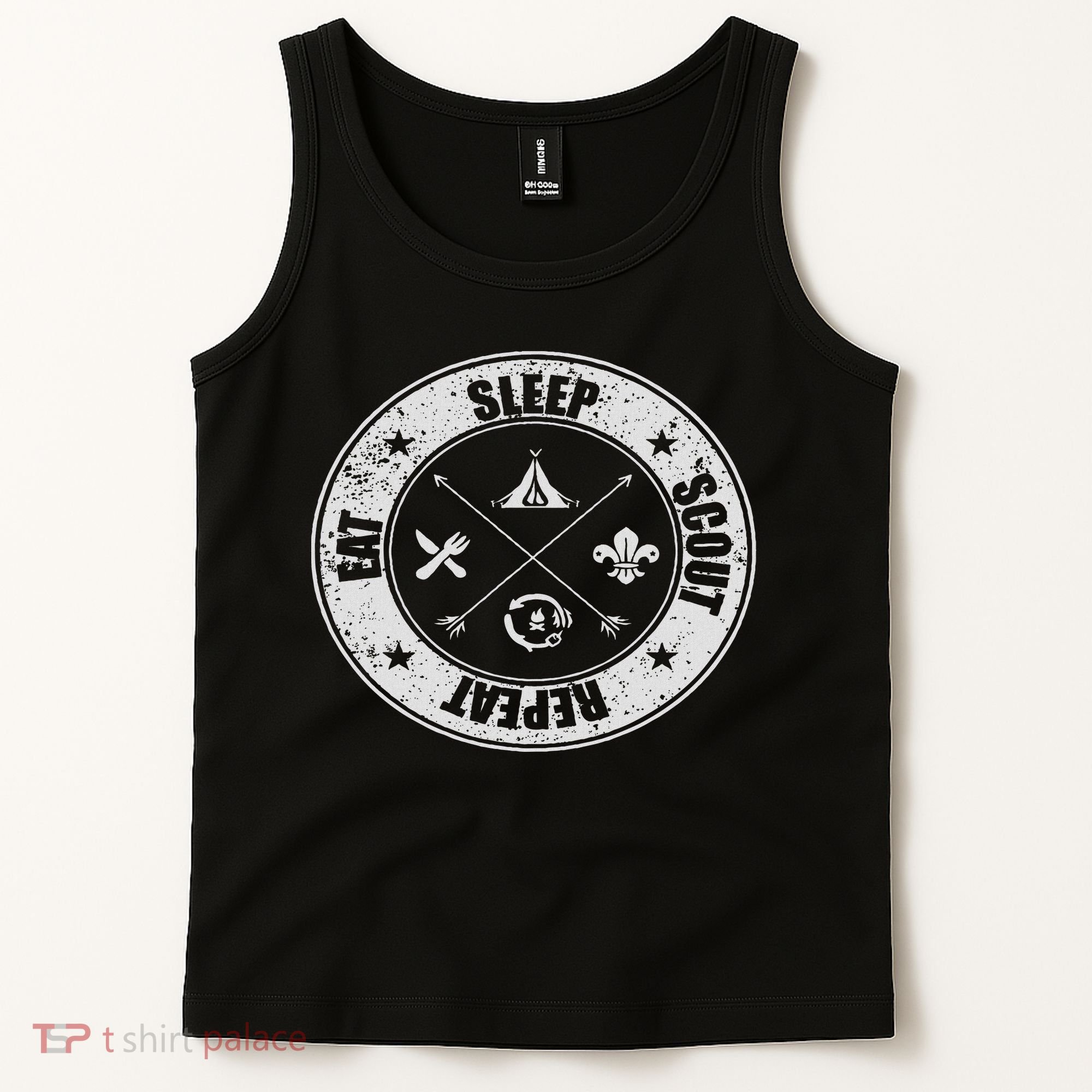 Eat Sleep Scout Repeat Scouting Lover Survival Tank Top