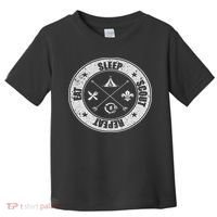 Eat Sleep Scout Repeat Scouting Lover Survival Toddler T-Shirt thumb 0