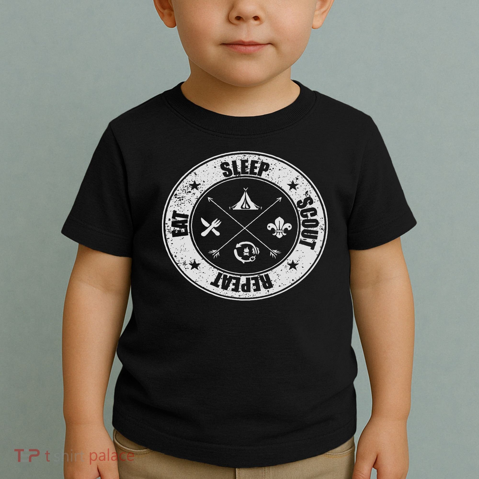Eat Sleep Scout Repeat Scouting Lover Survival Toddler T-Shirt