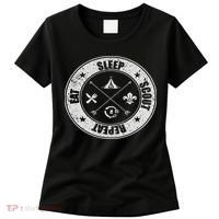 Eat Sleep Scout Repeat Scouting Lover Survival Women's T-Shirt thumb 0