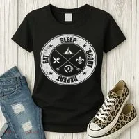 Eat Sleep Scout Repeat Scouting Lover Survival Women's T-Shirt thumb 3