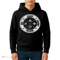 Eat Sleep Scout Repeat Scouting Lover Survival Kids Hoodie thumb 4