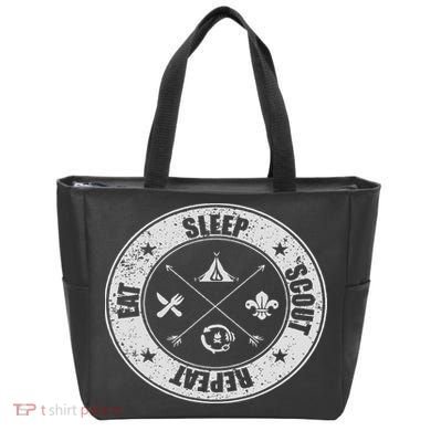 Eat Sleep Scout Repeat Scouting Lover Survival Tote Bag