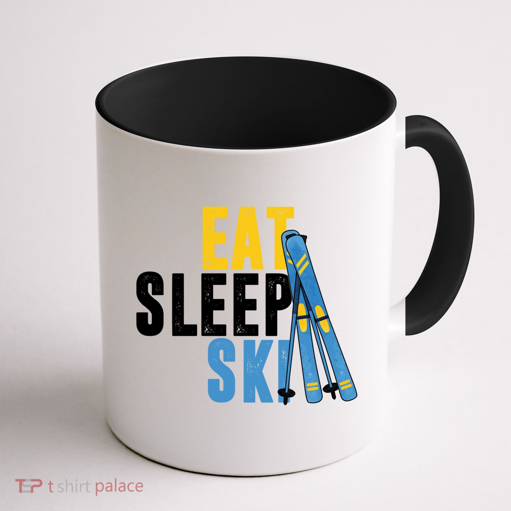 Eat Sleep Ski Skiing Winter Sports Mountain Skier Gift Coffee Mug