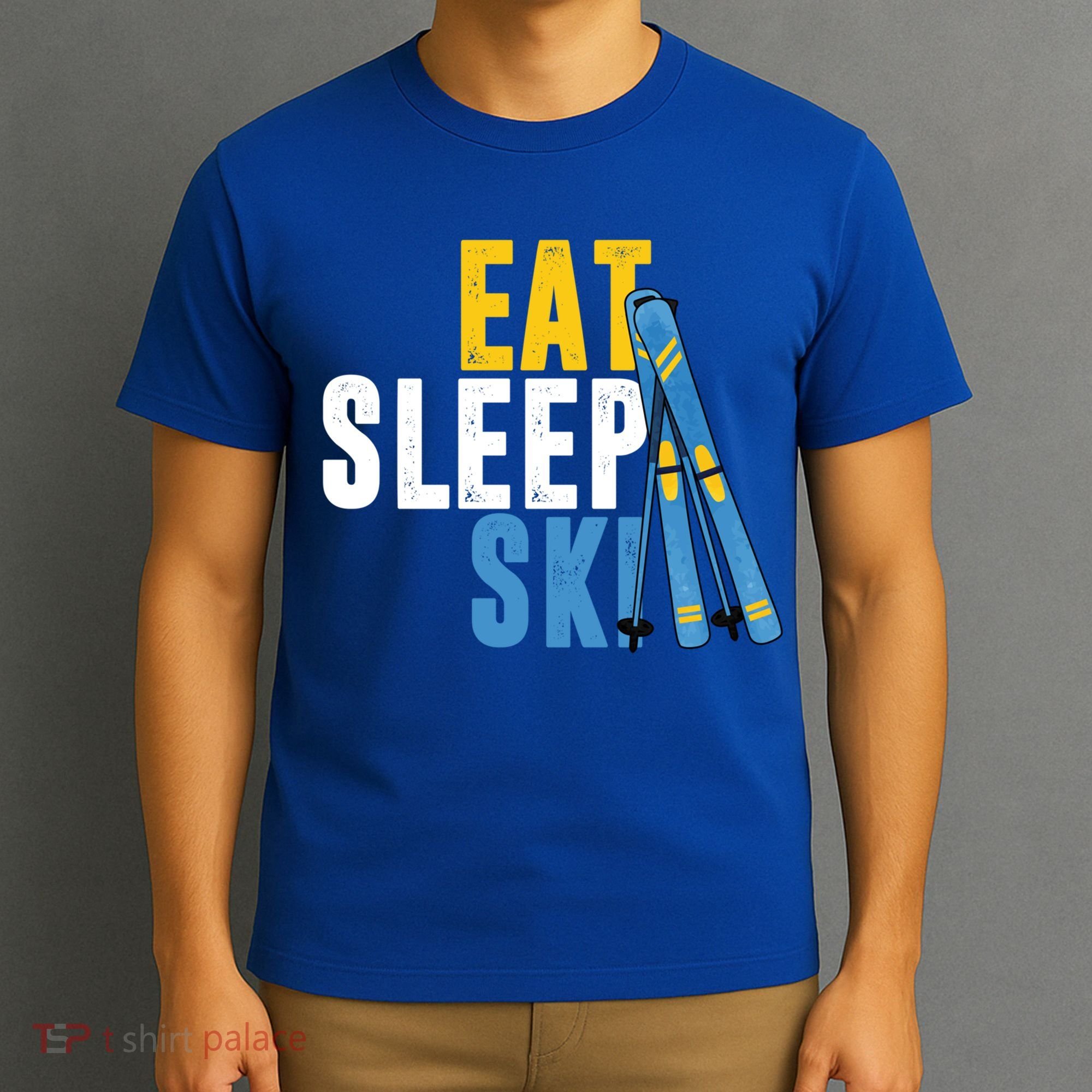 Eat Sleep Ski Skiing Winter Sports Mountain Skier Gift T-Shirt
