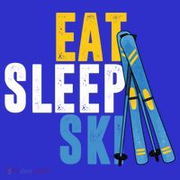 Eat Sleep Ski Skiing Winter Sports Mountain Skier Gift T-Shirt thumb 7