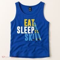 Eat Sleep Ski Skiing Winter Sports Mountain Skier Gift Tank Top thumb 2