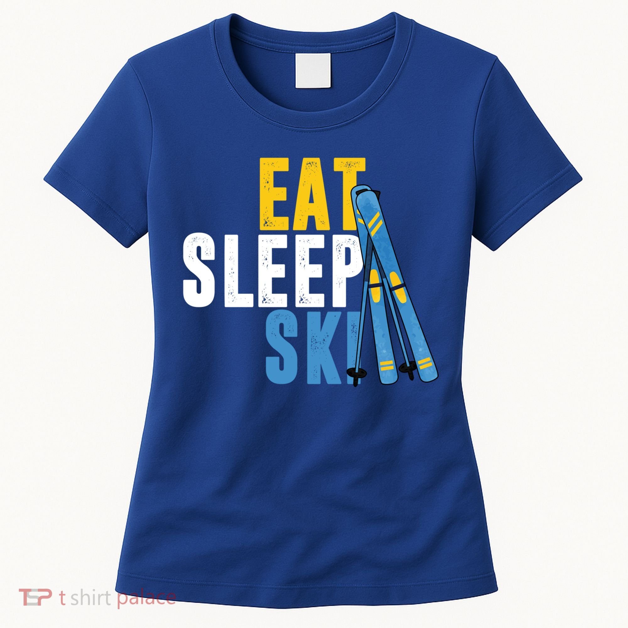 Eat Sleep Ski Skiing Winter Sports Mountain Skier Gift Women's T-Shirt