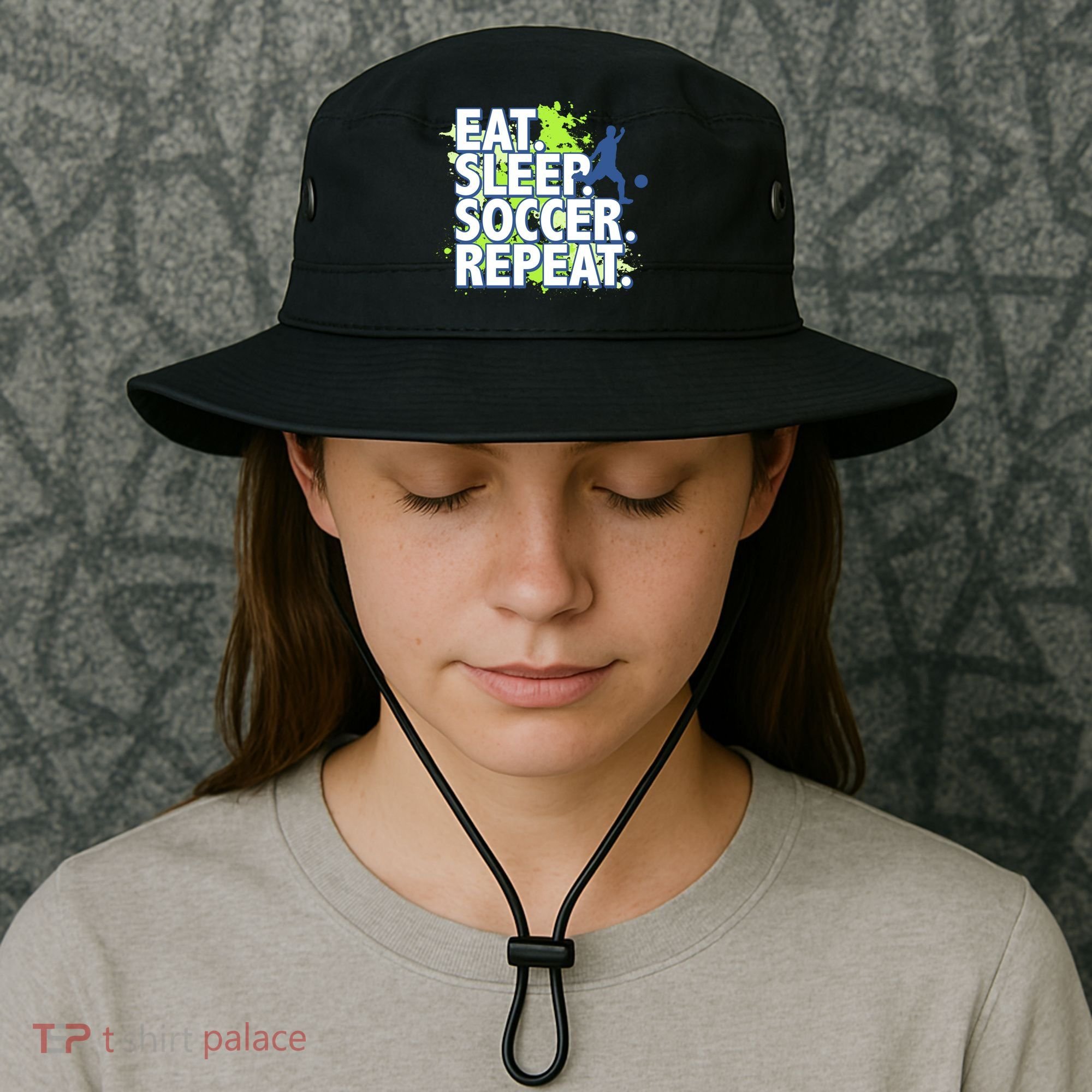 Eat Sleep Soccer Repeat Gift Bucket Hat